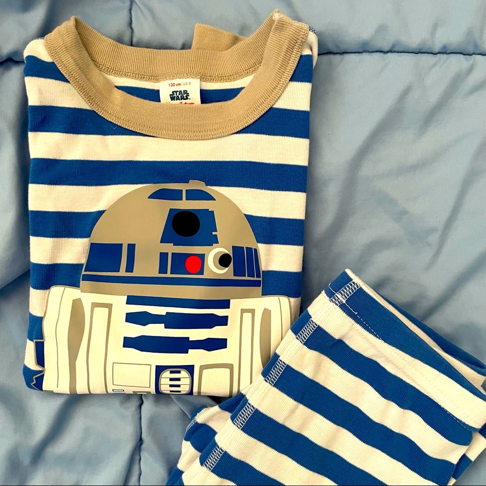 Pre-loved R2D2 Striped PJs w mendable flaw